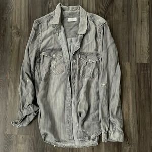 Thread and supply grey cardigan